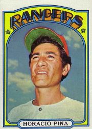 1972 Topps Baseball Cards      654     Horacio Pina